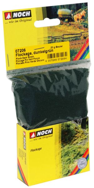 NOC07206 - Beutel mit dunkelgrüner Beflockung 20grs - 1