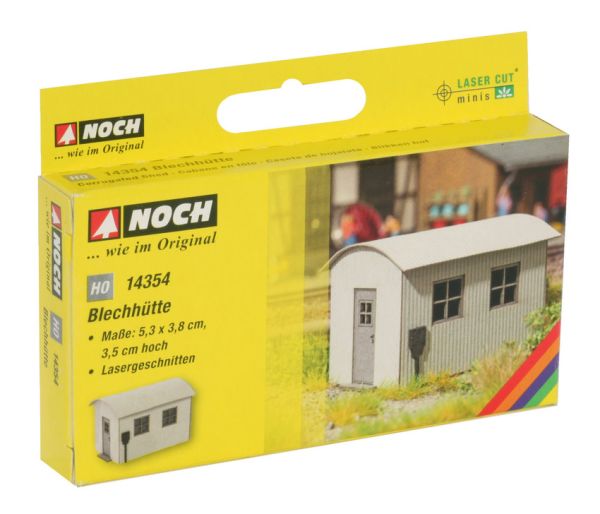 NOC14354 - Hüttenimitat aus Blech zum Zusammenbauen Maße 5;3 x 3;8 x 3;5 cm - 1