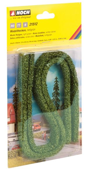 NOC21512 - 2 hellgrüne Hecken von 50x1;5cm - 1