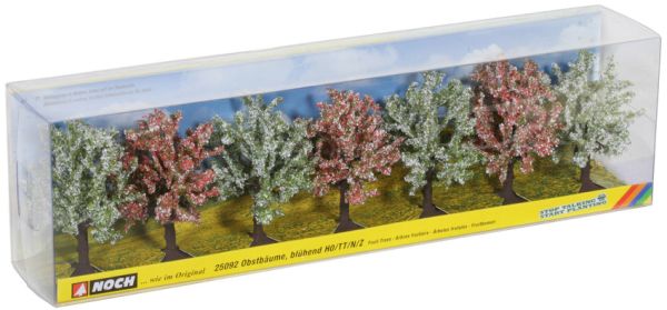 NOC25092 - Set mit 7 blühenden Obstbäumen 8cm - 1