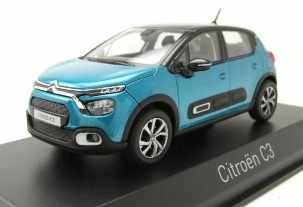 NOREV155264 - CITROEN C3 2020 blaugrün metallic schwarzes Dach - 1