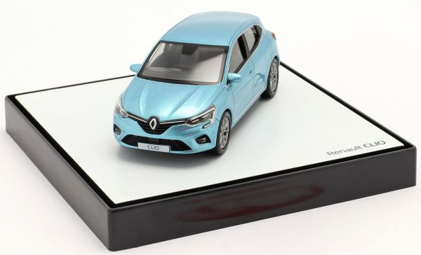 NOREV40637 - RENAULT Clio V 2019 himmelblau metallic Herstellerkarton - 1