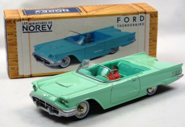 NOREVCL2711 - FORD Thunderbird 1960 Adriagrünes Cabriolet mit Fahrer - 1