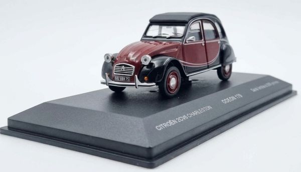 ODE179 - Citroën 2CV Charleston, Baujahr 1981, Schwarz und Burgunderrot - 1