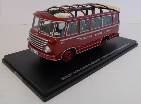 PER326 - Bus BERLIET GLA 5S Dubos 1951 Nr. 18 Excelsior Garage Lourdes offene Version auf 150 Exemplare limitiert. - 1