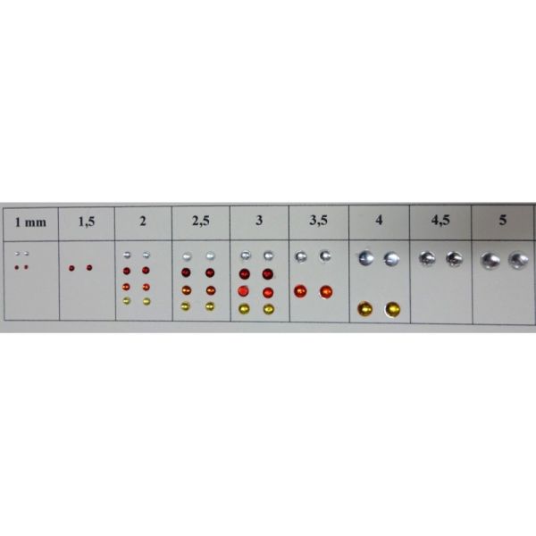 ART04355O - 2 orange Rundlichter 3;5 mm - 1