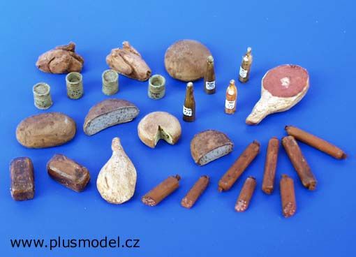 PLS075 - Miniaturlebensmittel zum Bemalen für Diorama 27 Stück - 1