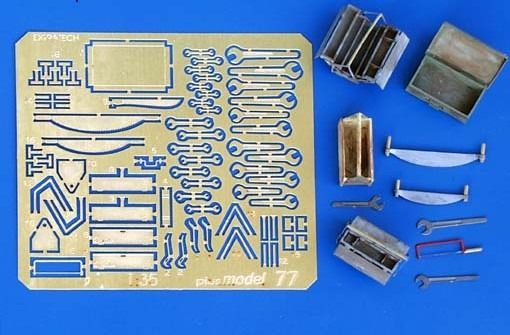 PLS077 - Werkzeugkästen mit Miniaturwerkzeugen zum Zusammenbauen und Bemalen für Dioramen - 1