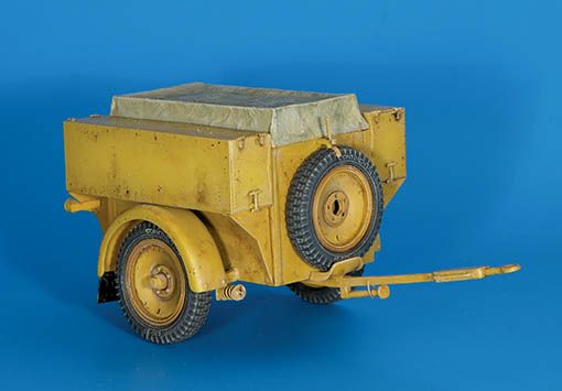 PLS257 - Deutscher Militäranhänger im Bausatz zum Zusammenbauen und Bemalen für Diorama - 1