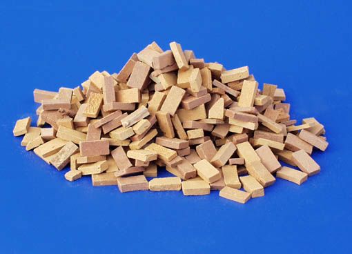 PLS4020 - Rote und beige Miniatursteine für Diorama - 1