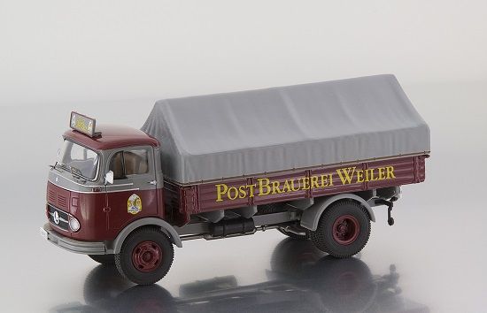 PRX12155 - MERCEDES BENZ LP911 4x2 Planenwanne Post Brauerei limitiert auf 1000 Exemplare - 1