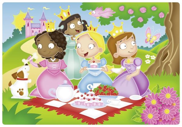 RAV056125 - Puzzle - 12 Teile - Die Prinzessin und ihre Freunde - 19 x 19 cm - 1