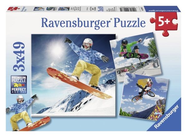 RAV09287 - 3 Action-Sport-Puzzles - 49 Teile - 1