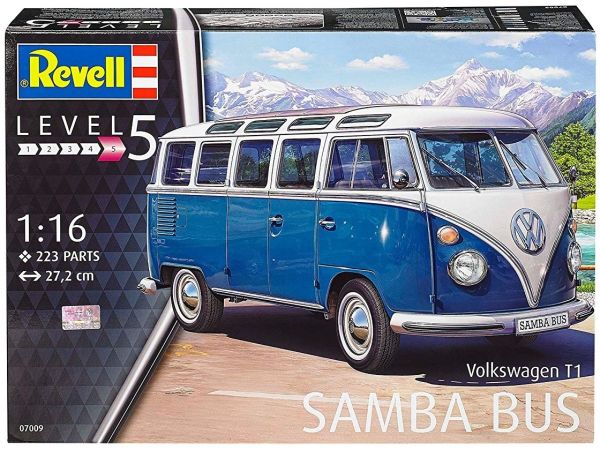 REV07009 - VOLKSWAGEN T1 Samba Bus Modell zum Zusammenbauen und Bemalen - 1