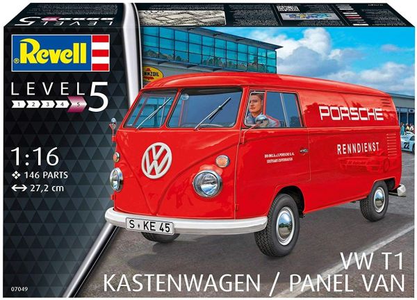 REV07049 - VOLKSWAGEN T1 PORSCHE Transportermodell zum Zusammenbauen und Lackieren - 1