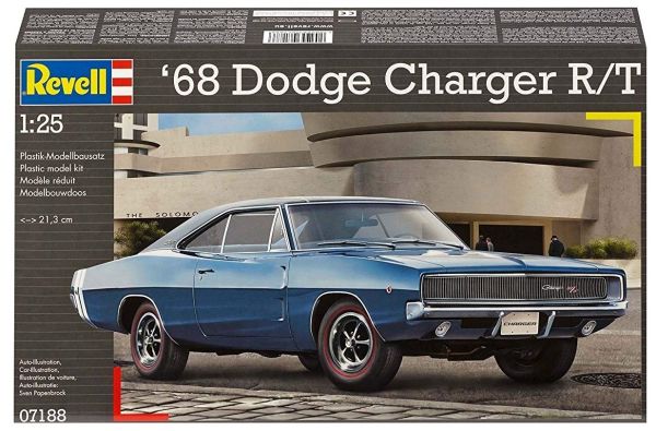 REV07188 - DODGE Charger R/T 1968 Modell zum Zusammenbauen und Lackieren - 1