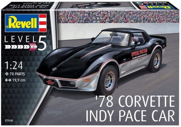 REV07646 - CHEVROLET Corvette 1978 Indy Space Automodell zum Zusammenbauen und Bemalen - 1