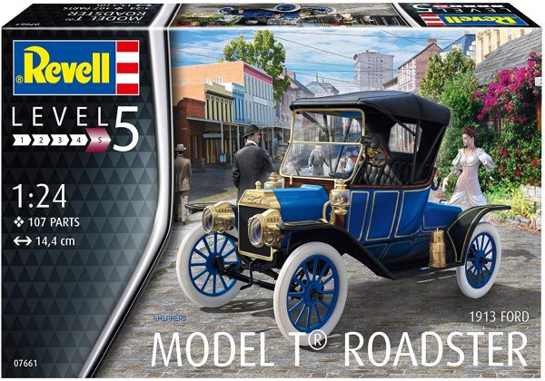REV07661 - FORD Model T Roadster 1913 Modell zum Zusammenbauen und Lackieren - 1