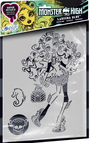 REV30220 - MONSTER HIGH Schablone - Lagoona Blue - 1