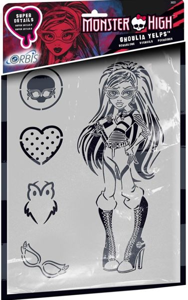 REV30221 - MONSTER HIGH Schablone – Ghoula Yelps - 1