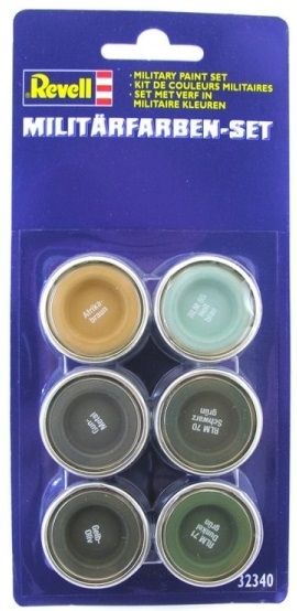 REV32340 - Kit von Militärfarben 6 Töpfe von 14ml - 1