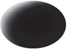 REV36108 - Mattschwarze Acrylfarbe 18 ml Topf - 1