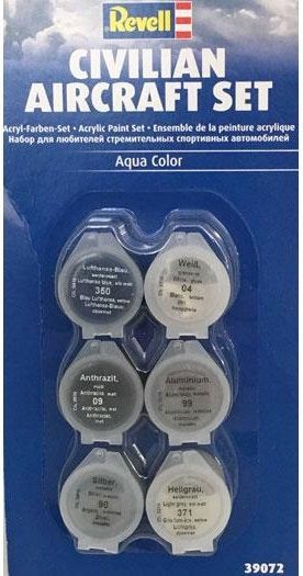 REV39072 - Civilian Aircraft Acrylfarben-Set 6 Farben 5ml Glas - 1
