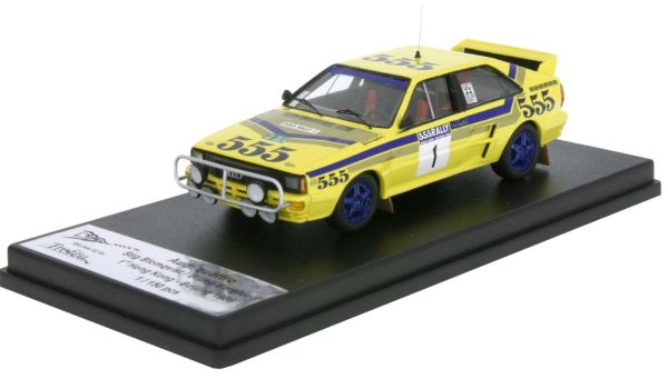 TRORRMRS02 - AUDI Quattro #1 1e Rallye Hong-kong -Beijing 1986 S.BLOMQVIST / B.BERGLUND - Limitiert auf 150 Ex. - 1