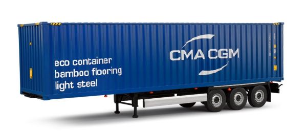 SOL2400507 - 3-Achs-Containeranhänger und CMA CGM Container - 1