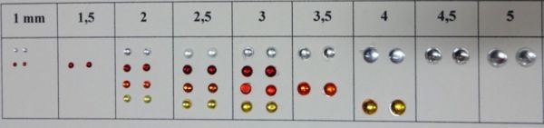 ART04353O - 2 orangefarbene runde Lichter 2;5 mm - 1