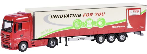 SCH22060 - MERCEDES Actros 4x2 mit Halbplane Fliegl 3 Achsen - 1