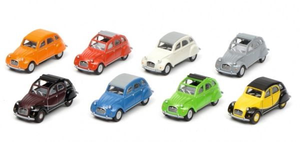 SCH26401 - Kiste von CITROEN 2CV 8 Stück - 1