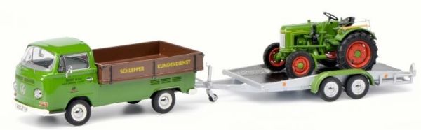SCH3342 - VOLKSWAGEN T2 Pick-up mit Pritsche und FENDT Dieselroos FENDT Service limitiert auf 750 Einheiten - 1