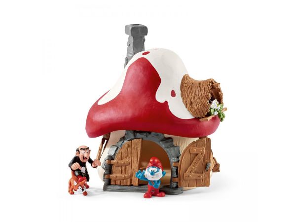 SHL20803 - Schlümpfe Haus mit 2 Figuren - 1