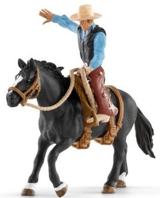 SHL41416 - Westernsattel mit Cowboy - 1