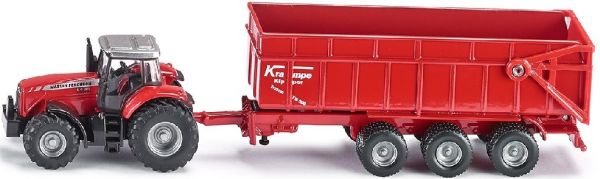 SIK1844 - MASSEY FERGUSON mit 3-Achs-Anhänger Ech:1/87 - 1