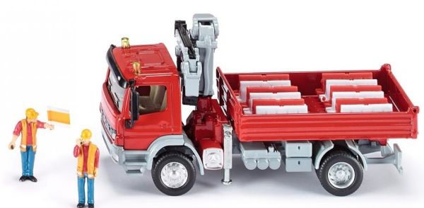 SIK3534 - MERCEDES BENZ Atego Kipper 4x2 mit Kran Figuren und Zubehör - 1