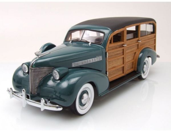 SUN6171 - CHEVROLET Woody Station Wagon 1939 grüne Holzimitattüren - 1