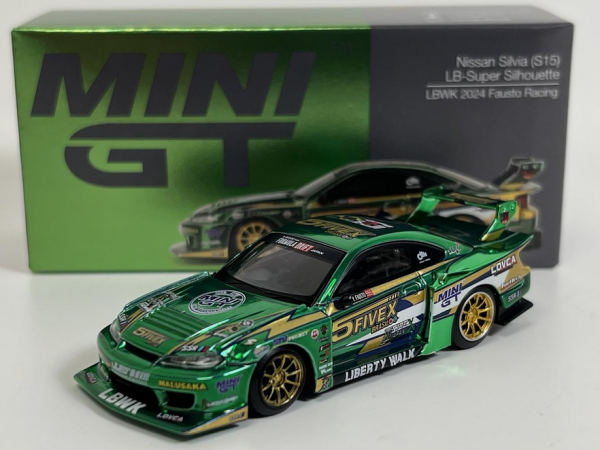 MGT00858-R - NISSAN Silvia S15 LB-Silhouette Fausto Racing 2024 RHD grün - 1