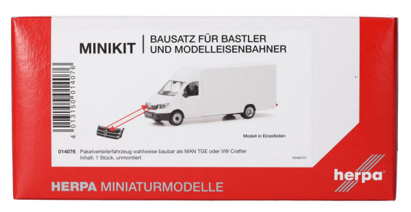 HER014076 - MAN TGE oder VOLKSWAGEN Crafter je nach Kühlergrill zum Zusammenbauen - 1