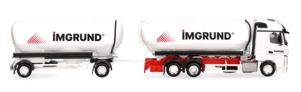 HER319157 - MERCEDES BENZ Actros S 6x2 Tankwagen und Tankauflieger 1+1 Achsen IMGRUND - 1
