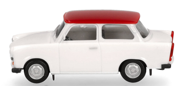 HER020763-007 - TRABANT 601 Limousine weiß mit rotem Dach - 1