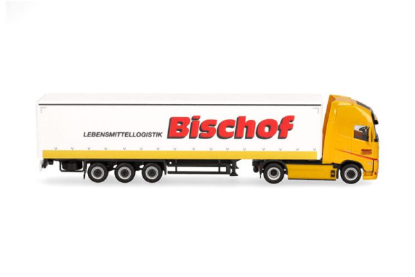 HER319348 - VOLVO FH GL XL electric 4x2 mit 3-Achs-Planenanhänger mit Ladebordwand BISCHOF - 1