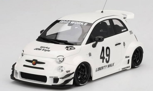 TS0606 - FIAT Abarth 595 LB-Works x Abas Works Gara weiß 2024 - 1