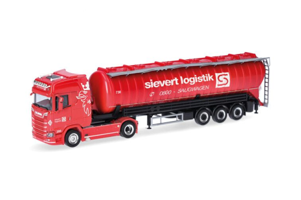 HER319409 - SCANIA CS 20 HD 4x2 mit Siloanhänger 3-achsig SIEVERT LOGISTIK - 1