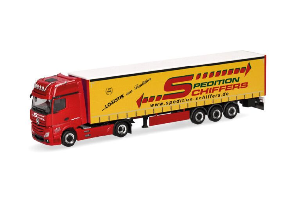 HER319218 - MERCEDES BENZ Actros Giga 4x2 mit Anhänger 3-achsig SCHIFFERS - 1