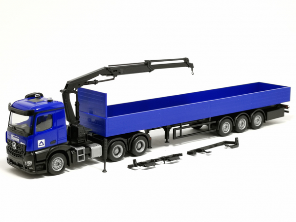 HER960038 - MERCEDES BENZ Arocs 6x4 mit Kran und Anhänger 3-achsig HOCH TIEF - 1