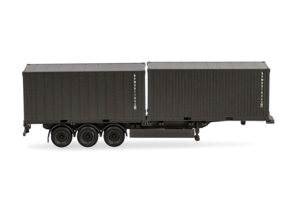 HER747240 - 3-Achs-Containertransporter mit 2 20-Fuß-Containern BUNDESWEHR - 1