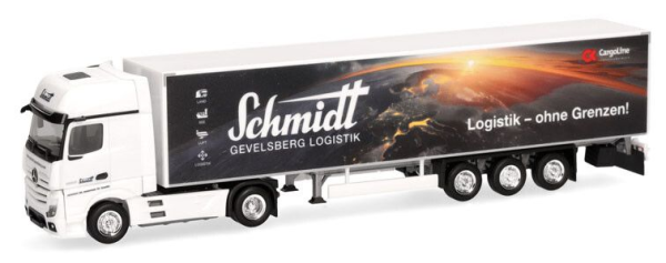 HER959704 - MERCEDES BENZ Actros 2018 L 4x2 mit 3-Achs-Anhänger SCHMIDT GEVELSBERG - ERDE - 1