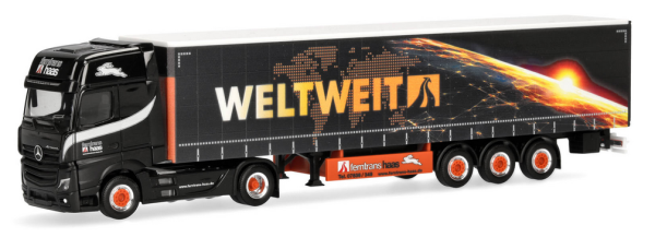 HER320023 - MERCEDES BENZ Actros L 2018 4x2 mit 3-Achs-Anhänger FERNTRANS HAAS - 1